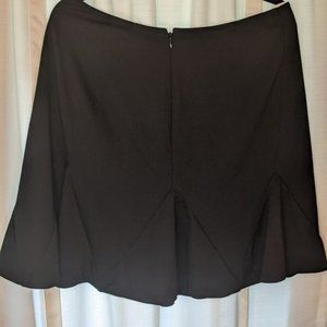 Gap fluted black mini skirt US L tall